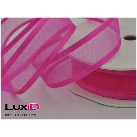 Organza satin edge 55 fuchsia 25 mm x 25 m