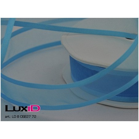 Organza satin edge 72 turkoois 25 mm x 25 m