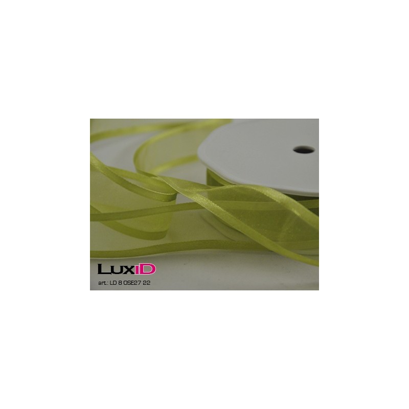 Organza satin edge 22 felgroen 25 mm x 25 m