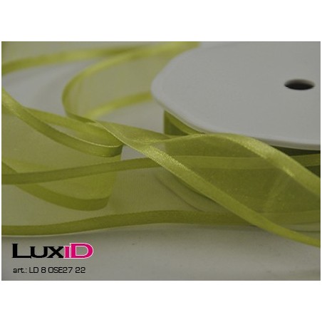 Organza satin edge 22 felgroen 25 mm x 25 m