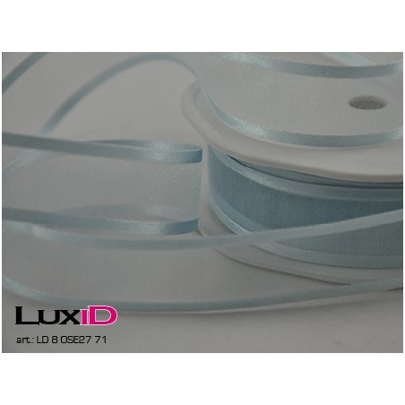 Organza satin edge 71 aqua 25mm x 25m