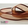 Organza satin edge 47 choco 25mm x 25m