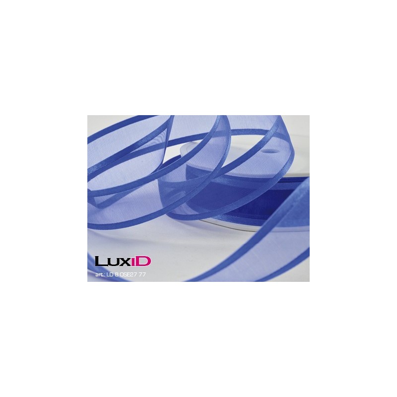 Organza satin edge 77 cobalt blauw 25 mm x 25 m