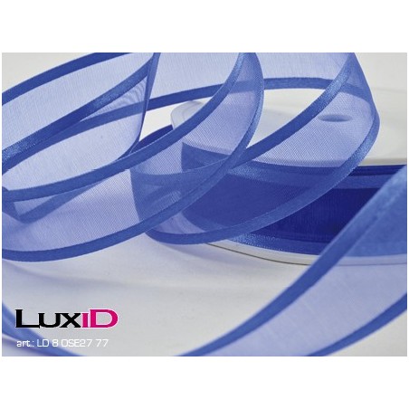 Organza satin edge 77 cobalt blauw 25 mm x 25 m
