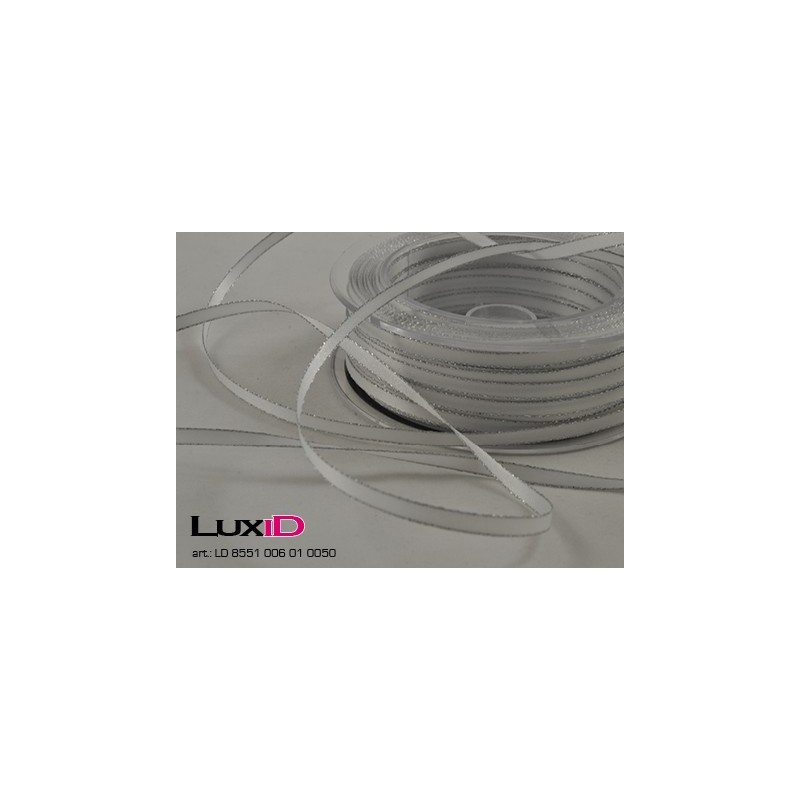 Doppelsatin 01 wit 6mm x 50m