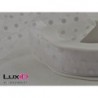 Voile dots 01 wit 25mm x 20m