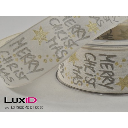 Weihnachtswunsch 01 wit 40mm x 20m