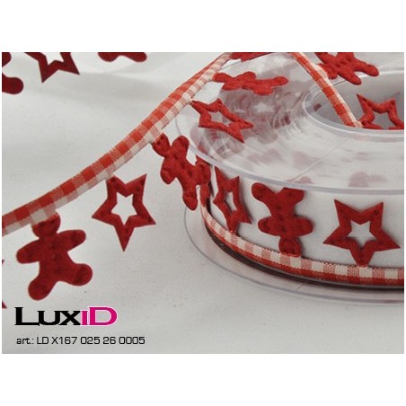 Backstube rood 25mm x 5m