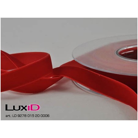 Samtband 20 rood 15mm x 6m