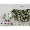 Metalized Round beads 07 grijs/groen 8mm x 10m