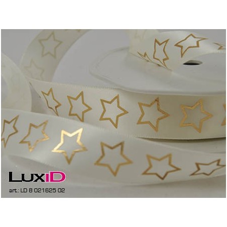 Charming stars 02 ecru 25mm x 15m