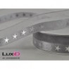 X-mas line stars 05 zilver 25mm x 15m