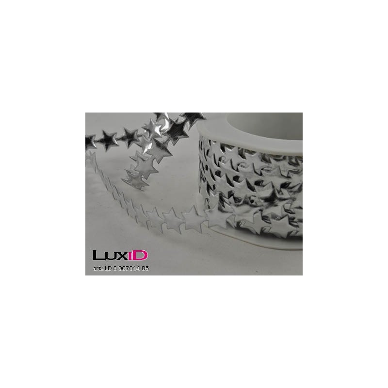 Little puff stars 08 zilver 12mm x 15m