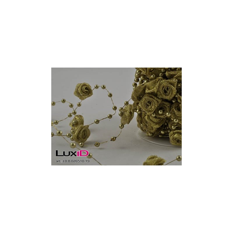 Shiny roses 19goud 15mm x 10m