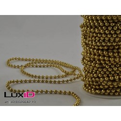 Shiny beads 19 goud 4mm x 20m