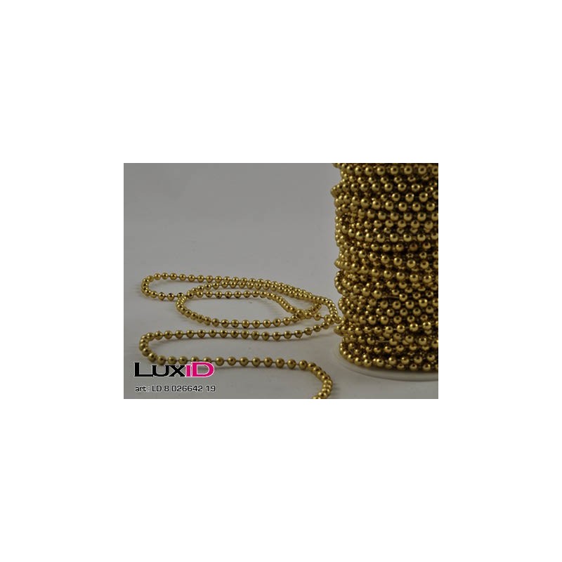 Shiny beads 19 goud 4mm x 20m