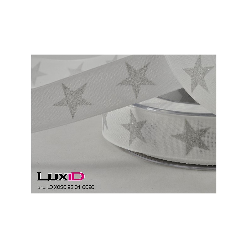 Sternenpracht 01 wit 25mm x 20m