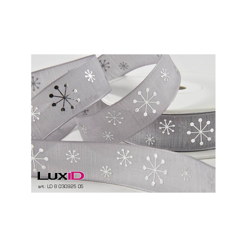 Shiny snowflake 05 zilver 22mm x 15m