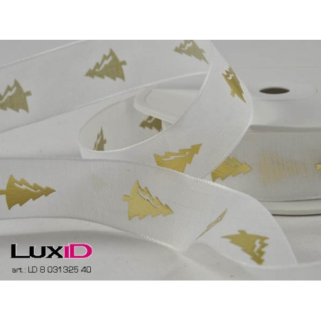 Sparkling tree 40 wit goud 22mm x 15m