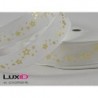 Natural shiny stars 40 wit goud 22mm x 15m