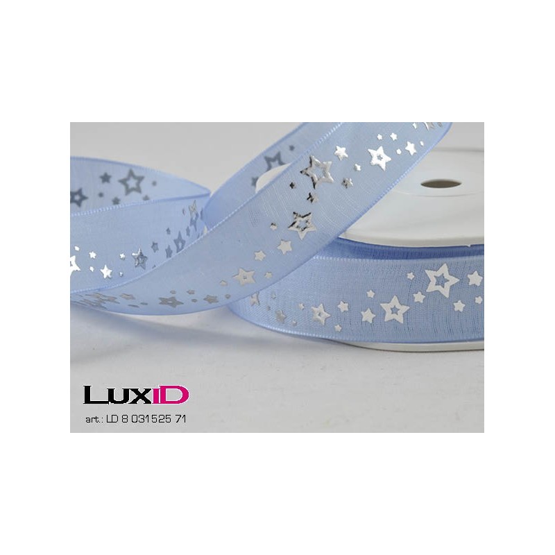 Natural shiny stars 71 blauw 22mm x 15m