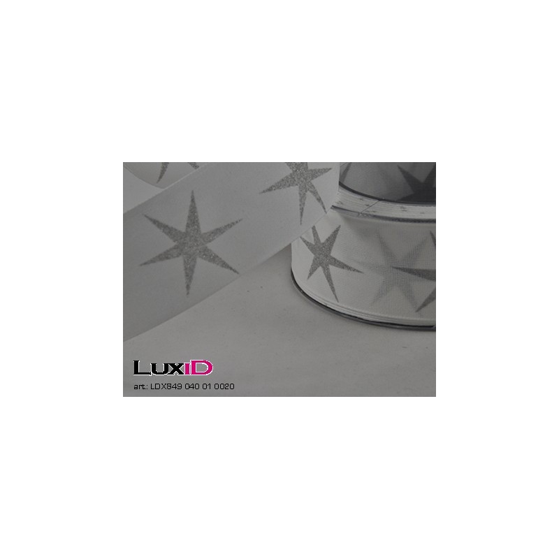 Glucksstern 01 wit 40mm x 20m