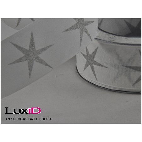 Glucksstern 01 wit 40mm x 20m