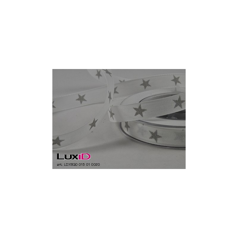 Sternenpracht 01 wit 15mm x 20m