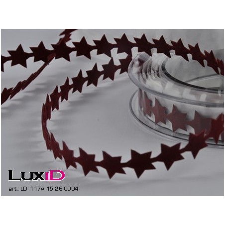 Sternengirlande 26 donker rood 15mm x 4m