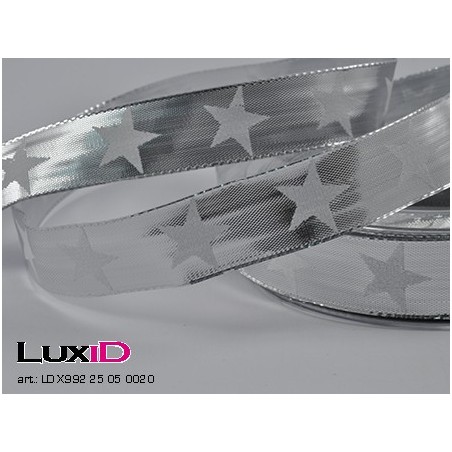 glitzerstar 05 zilver 25mm x 20m