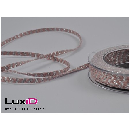 sumatra metallic 22 roos/zilver 7mm x 15m