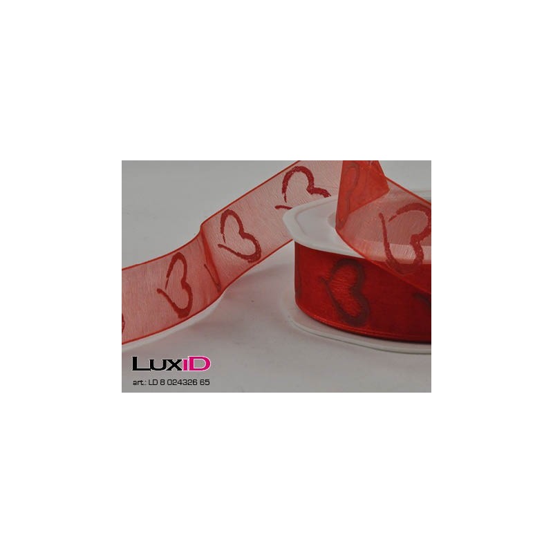 Abstract heart we 65 rood 25mm x 20m