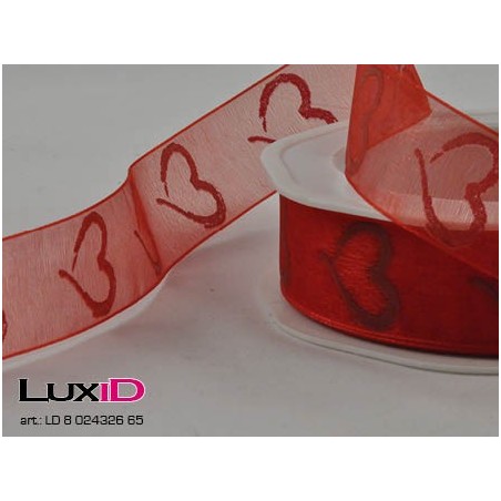 Abstract heart we 65 rood 25mm x 20m