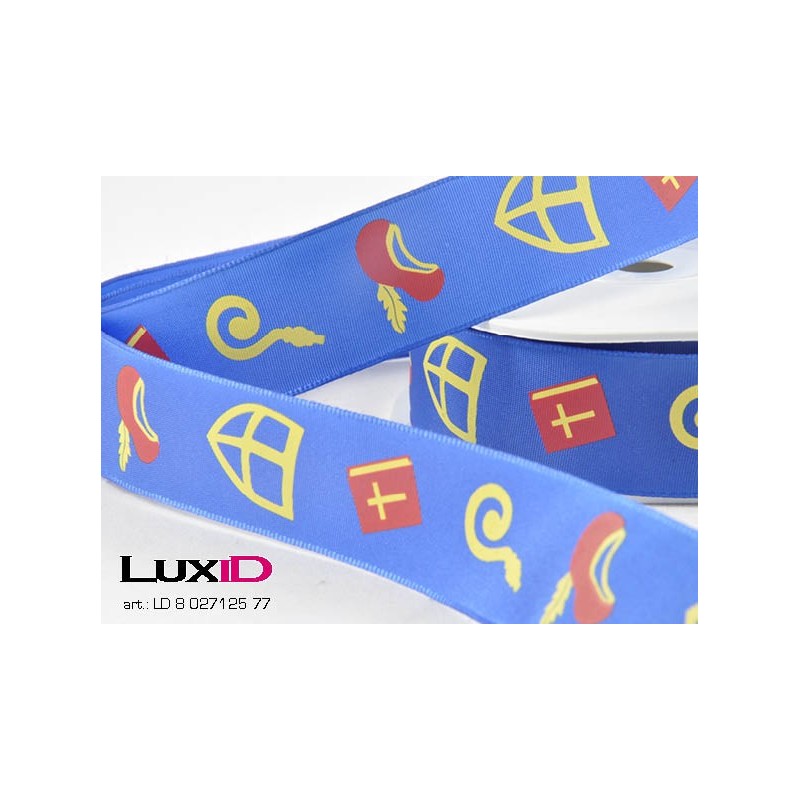 Taffeta Sinterklaas 77 blauw 25mm x 15m