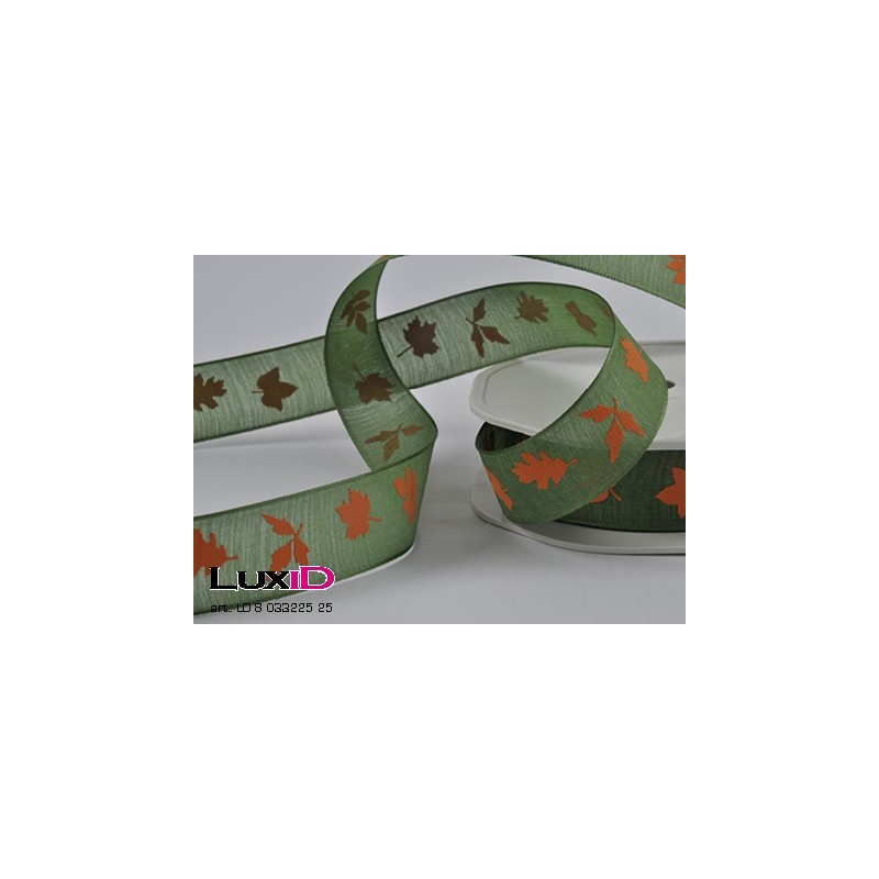 Autumn leafs 25 groen/oranje 22mm x 15m