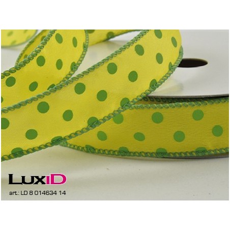 Dots wired 14 geel 25mm x 15m