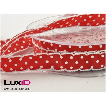 Polka dots 306 rood 20mm x 15m