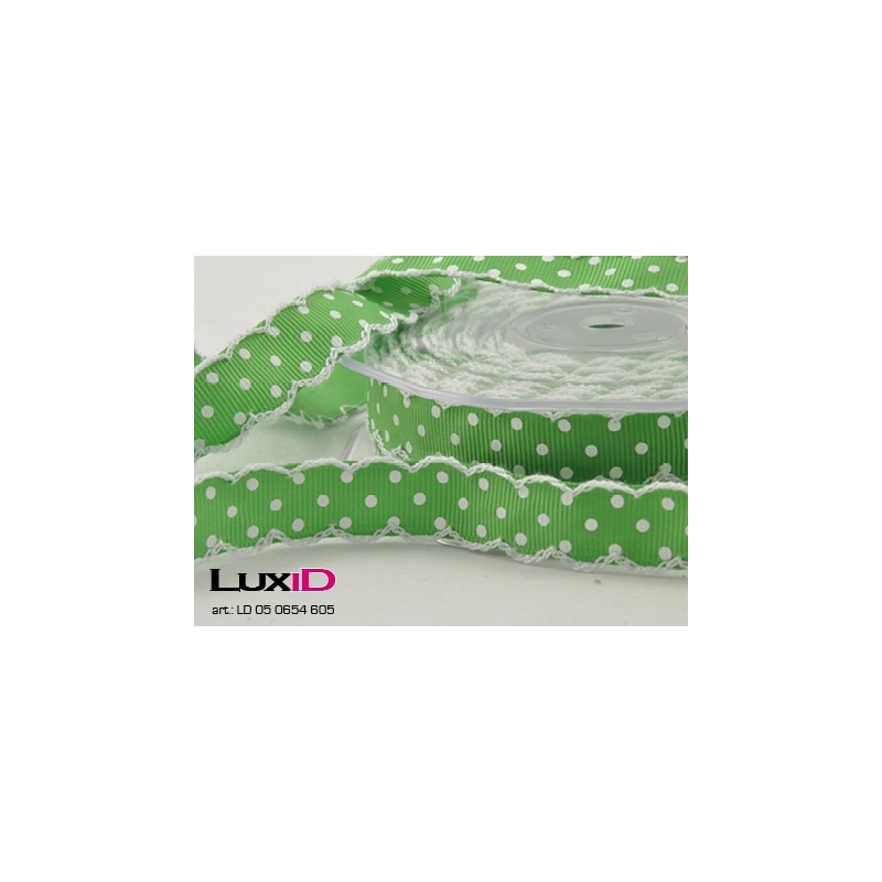 Polka dots 605 groen 20mm x 15m