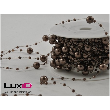 Round beads 48 taupe 8mm x 10m