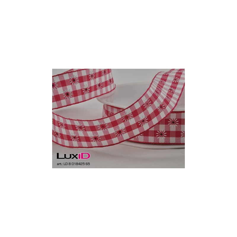 Daisy check 65 red 25mm x 20m