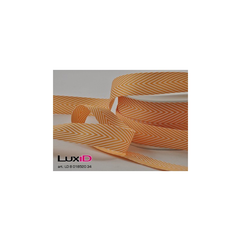 Chevron stripes 34 oranje 18mm x 20m