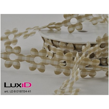 Flower check 41 zand 25mm x 10m