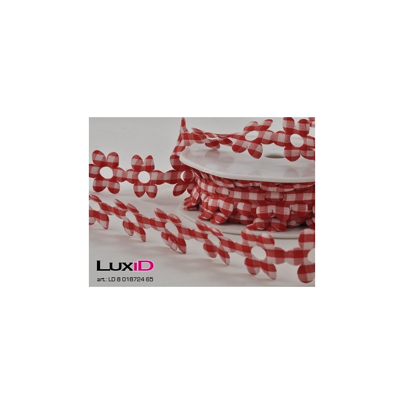 Flower check 65 rood 25mm x 10m