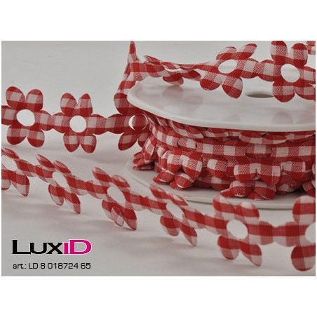 Flower check 65 rood 25mm x 10m