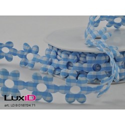 Flower check 71 blauw 25mm...