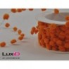 Pluche dots on wire 34 oranje 9mm x 10m