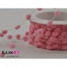 Pluche dots on wire 51 roze 9mm x 10m