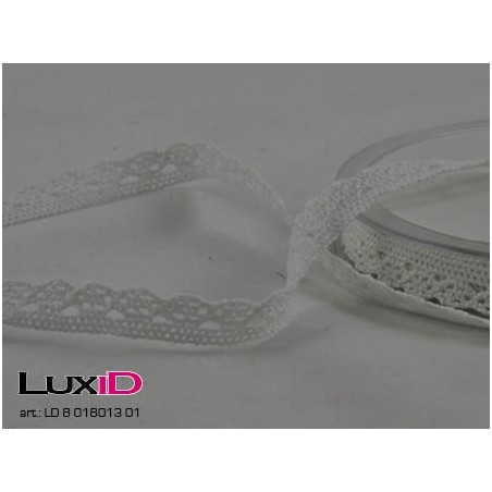 Lace ribbon 01 wit 10mm x 10m