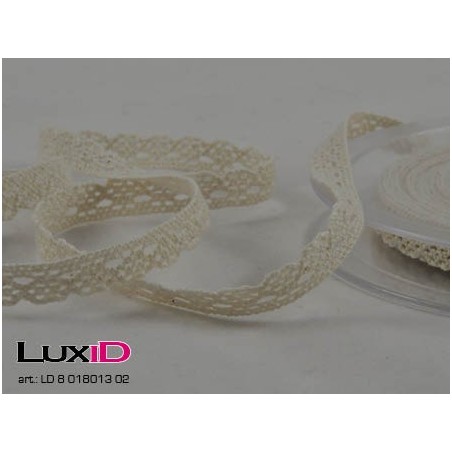 Lace ribbon 02 ecru 10mm x 10m