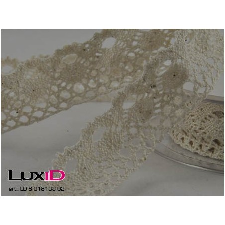 Lace ribbon 02 ecru 28mm x 10m